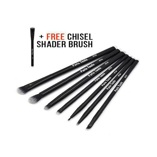 7pc Eye Makeup Brush Set + FREE Chisel Shader Brush