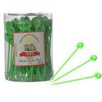 999 Green Plastic Roller Pins 100pk - 701 