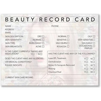 Client Professional Beauty Record Cards