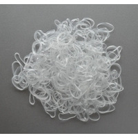 Hair Elastic Bands Clear 12mm 250pk