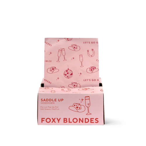 Foxy Blonde Saddle Up Pop-Up Pre-Cut Foils - 500 Sheets 15cm x 27cm