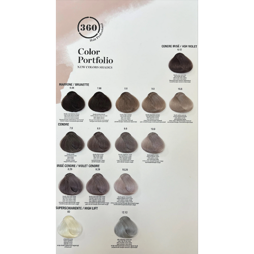 360 Color Chart (All Shades)